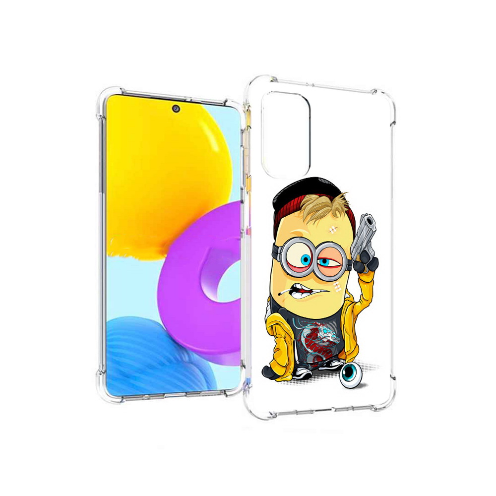 

Чехол MyPads Tocco для Samsung Galaxy M52 5G миньон бандит (PT226932.542.475), Прозрачный, Tocco