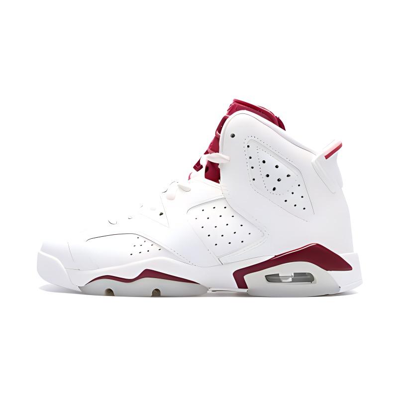 

Кроссовки унисекс Jordan Air Jordan 6 Retro Maroon GS 2015 белые 36 EU, Белый, Air Jordan 6 Retro Maroon GS 2015