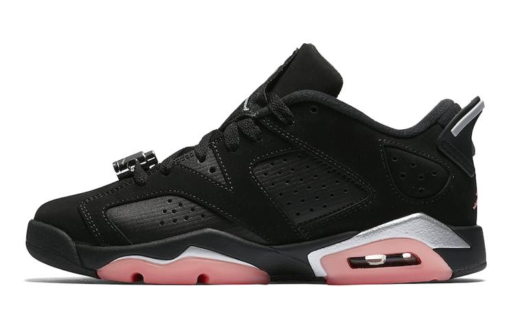 

Кроссовки унисекс Jordan Air Jordan 6 Retro Low Sunblush GS черные 38 EU, Черный, Air Jordan 6 Retro Low Sunblush GS