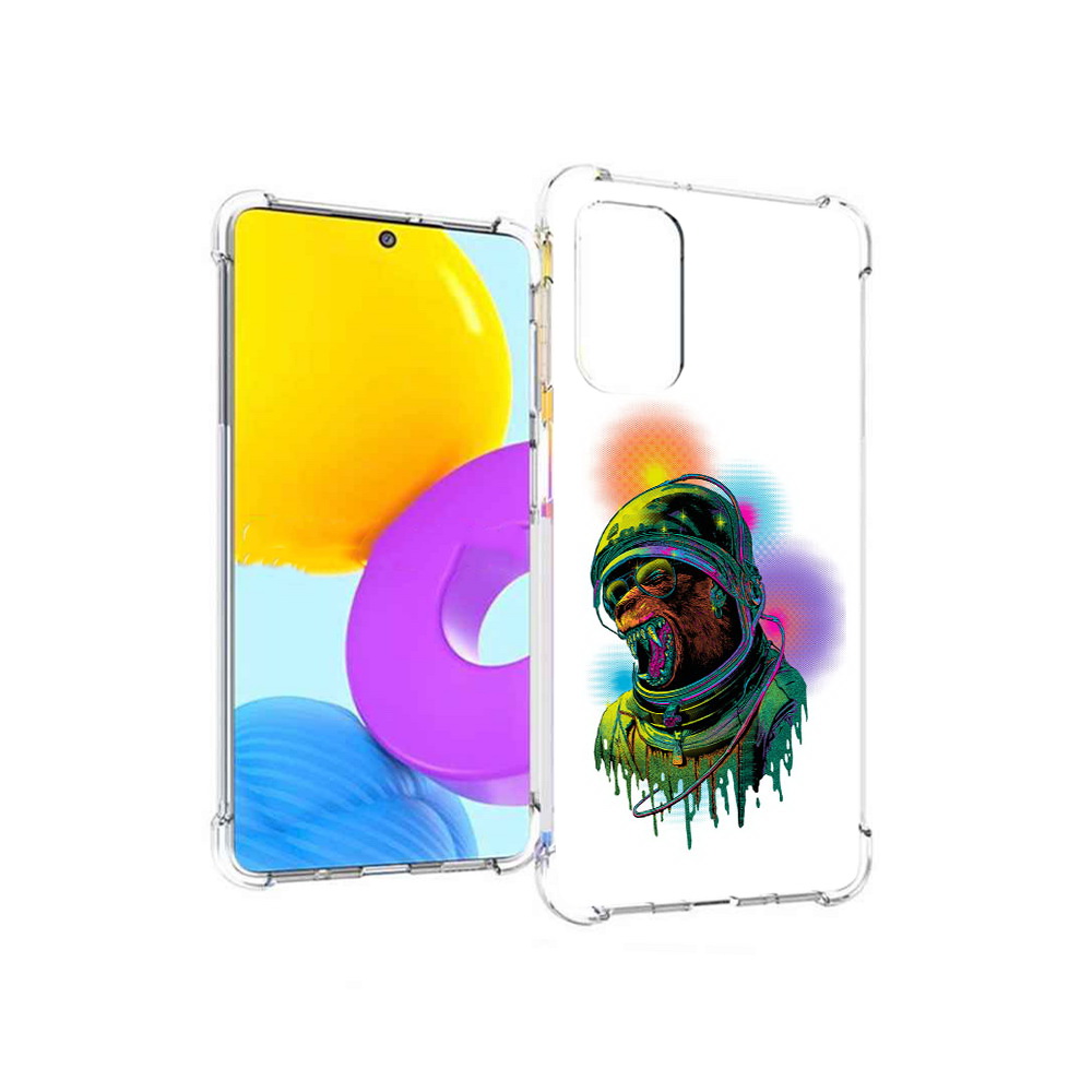 

Чехол MyPads Tocco для Samsung Galaxy M52 5G медведь космонавт (PT226932.542.466), Прозрачный, Tocco