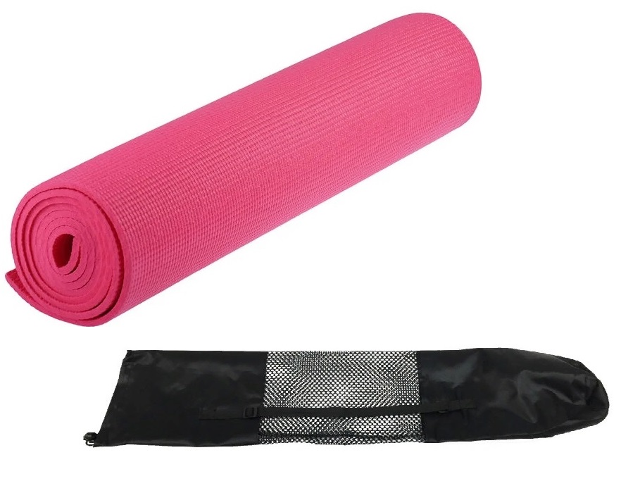 фото Коврик для фитнеса и йоги 173 х 61 х 0,5 см цвет розовый tukzar