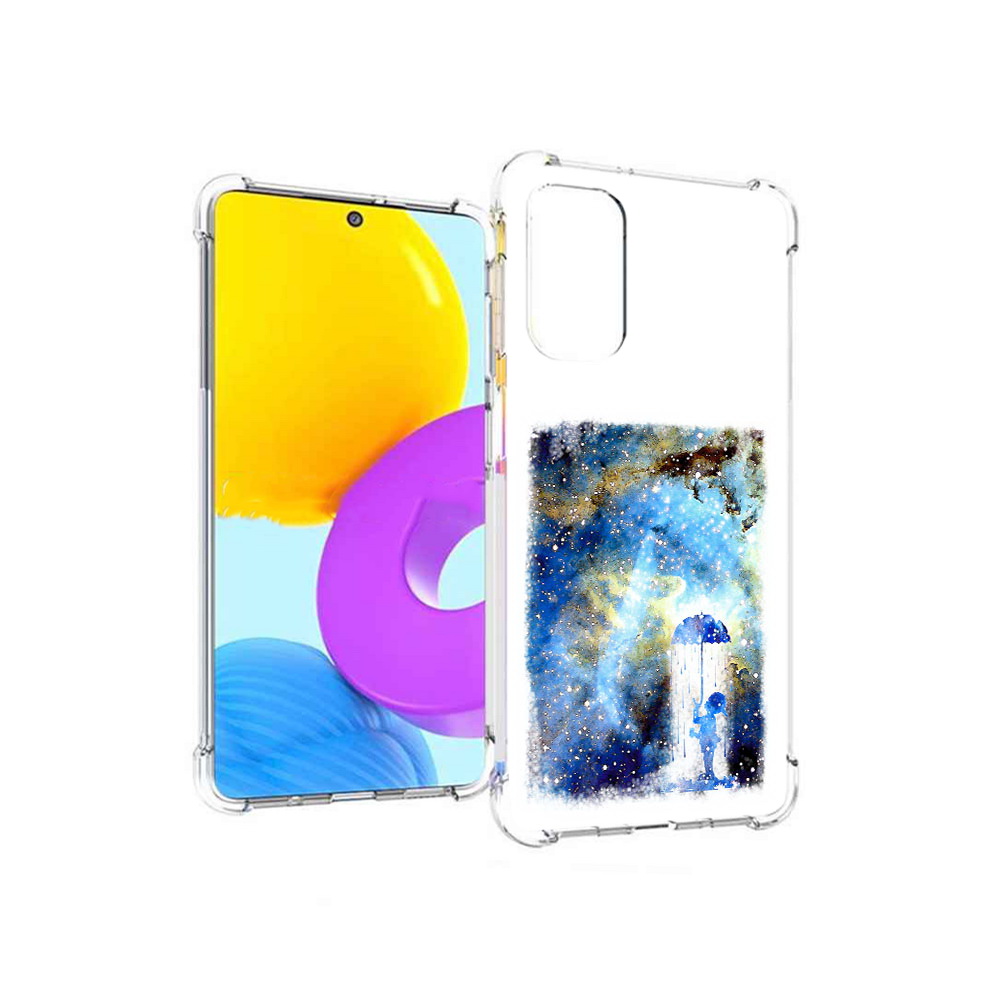 

Чехол MyPads Tocco для Samsung Galaxy M52 5G мальчик в небе (PT226932.542.455), Прозрачный, Tocco