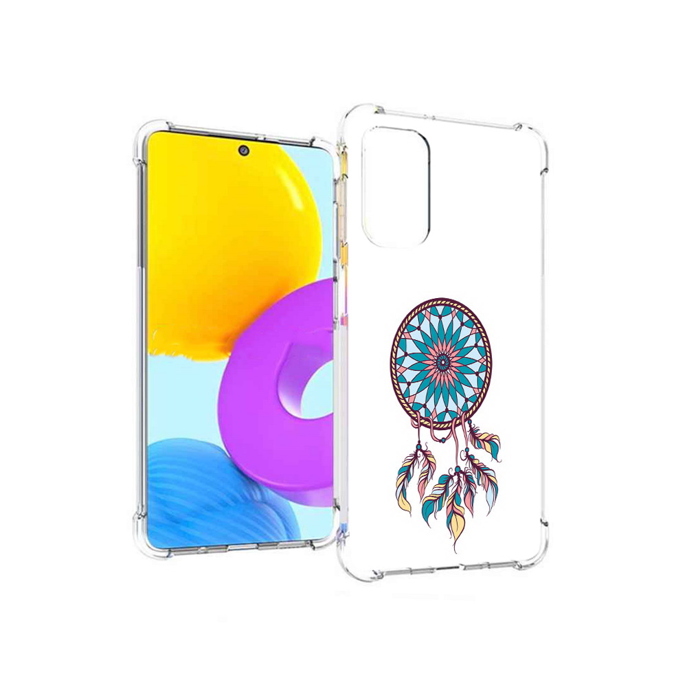 

Чехол MyPads Tocco для Samsung Galaxy M52 5G ловец снов синий (PT226932.542.443), Прозрачный, Tocco