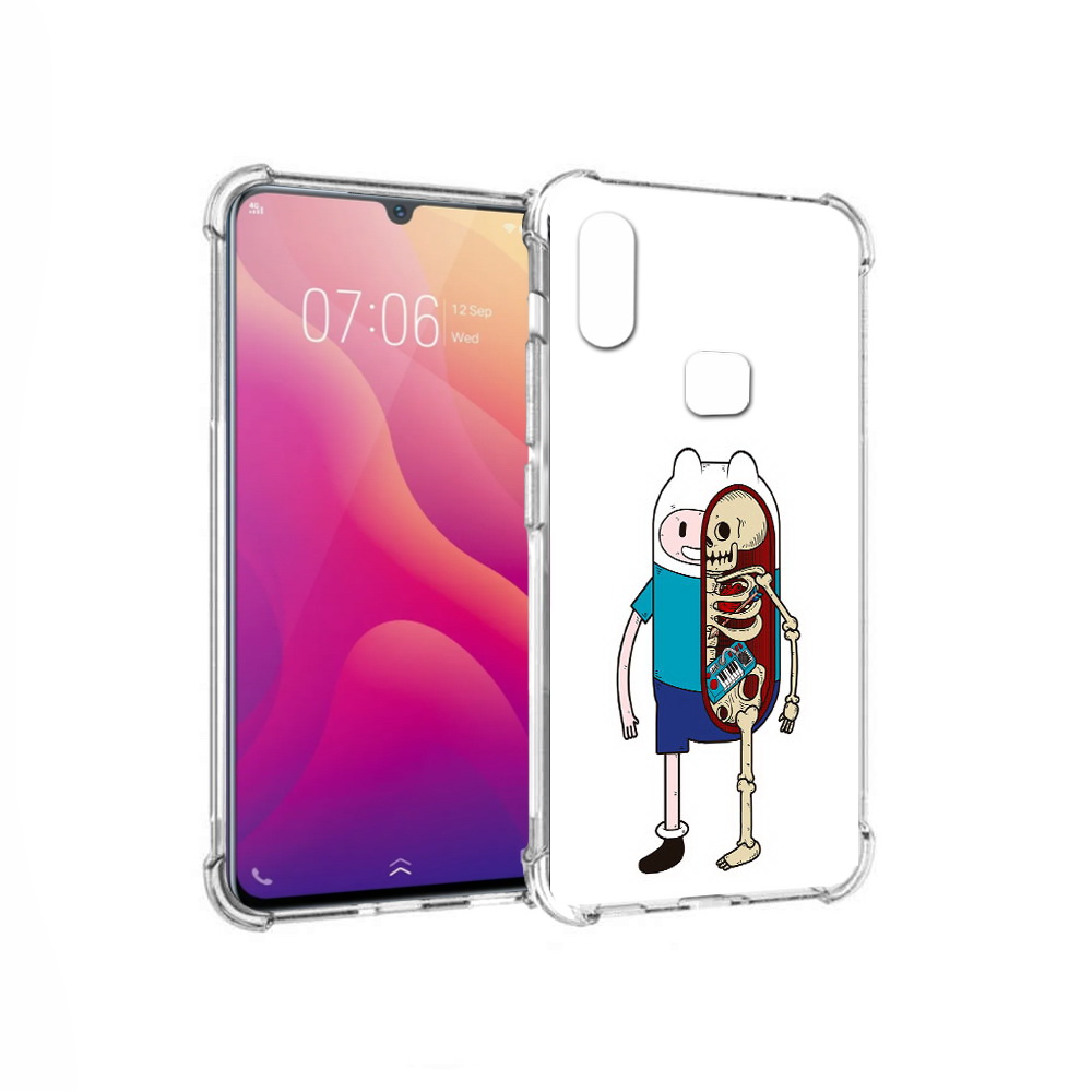 

Чехол MyPads Tocco для Vivo V11i Финн скелет (PT119353.424.187), Прозрачный, Tocco
