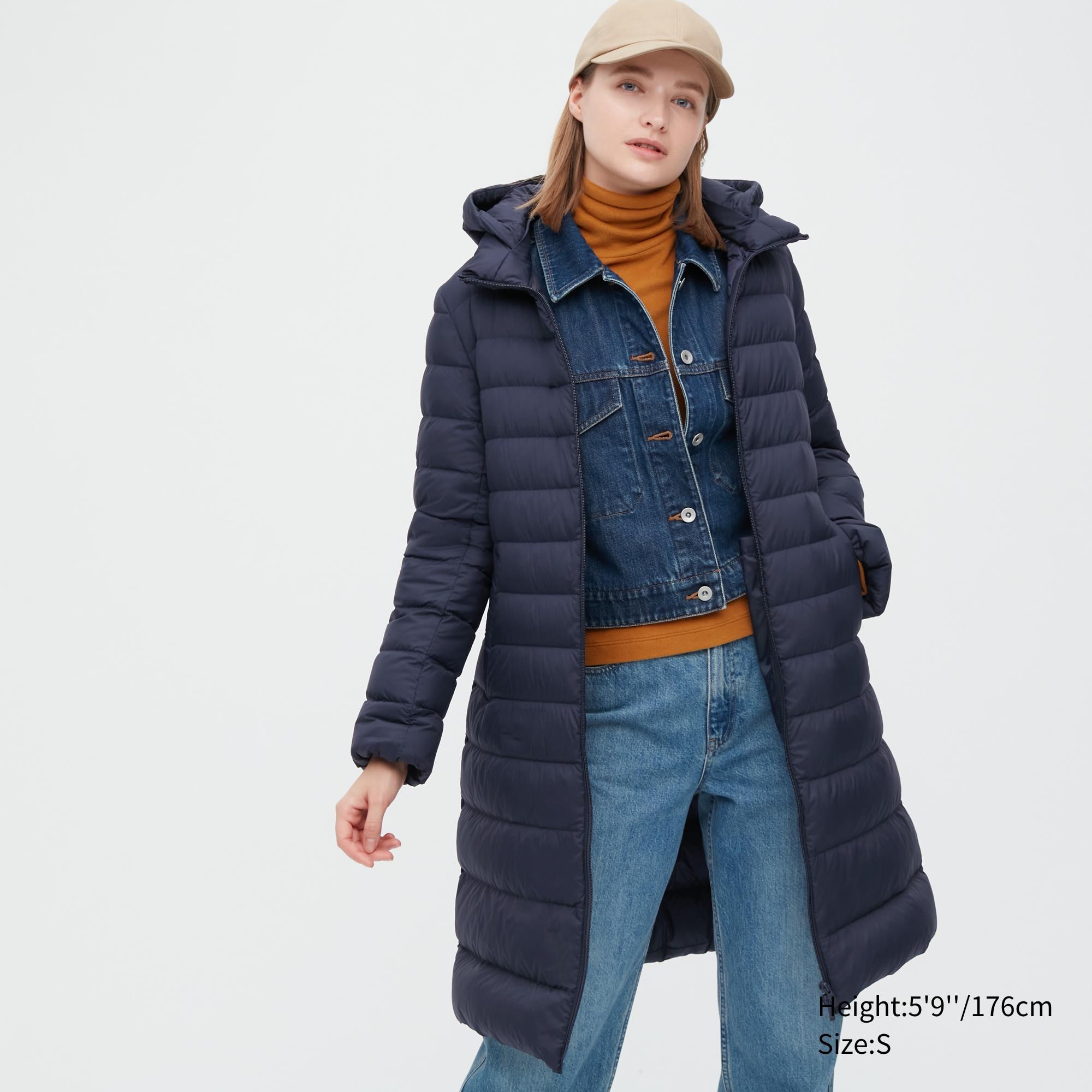 Пуховик женский UNIQLO 450450COL69 синий M (доставка из-за рубежа)