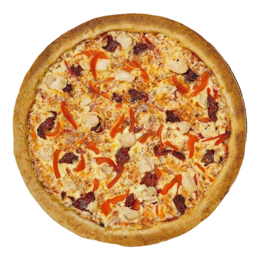 Пицца Много Лосося с курицей и вялеными томатами 310 г