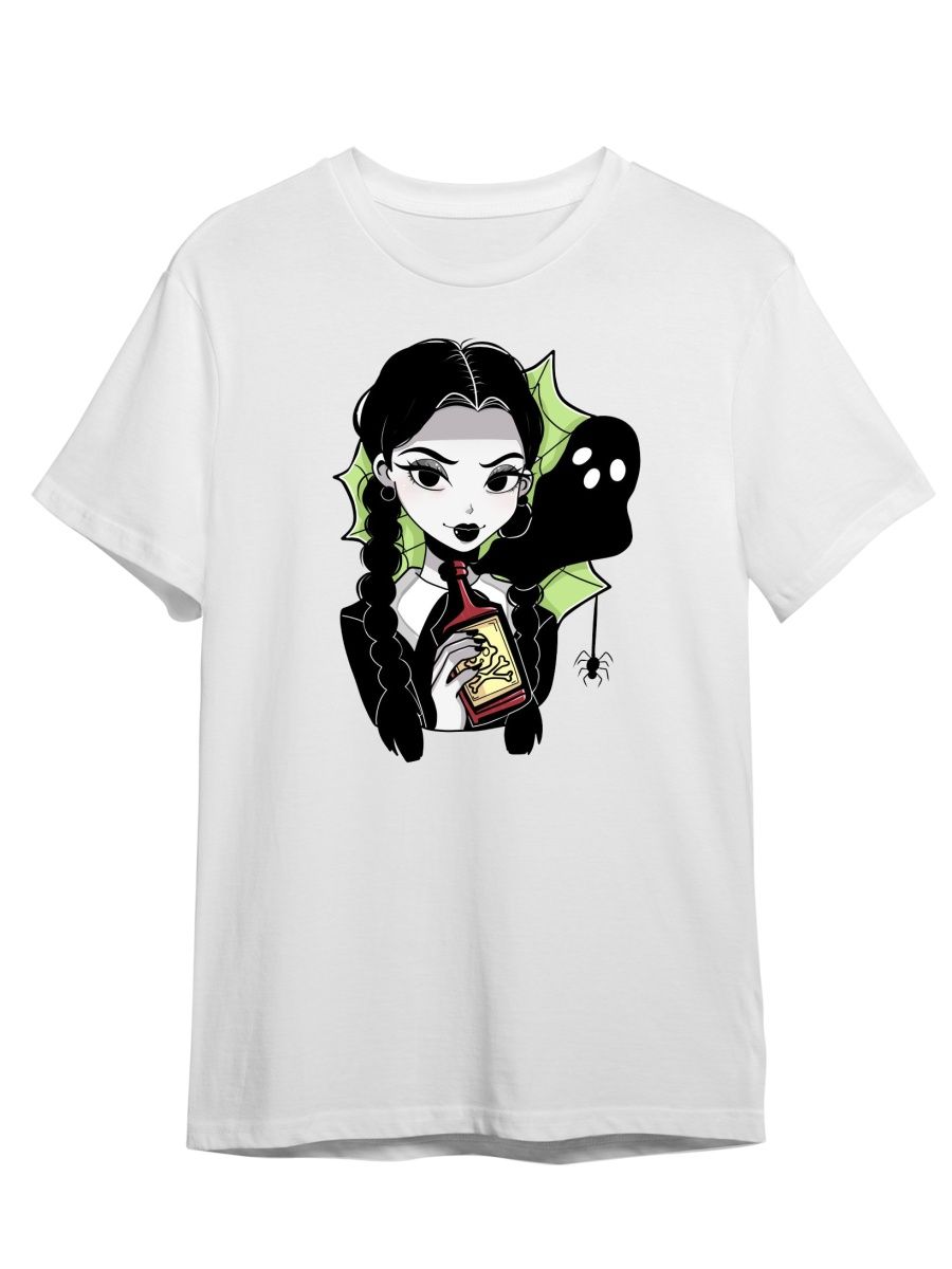 

Футболка унисекс СувенирShop Wednesday/Уэнсдэй/Венсдей 1 белая L, Белый, "Wednesday/Уэнсдэй/Венсдей" 1