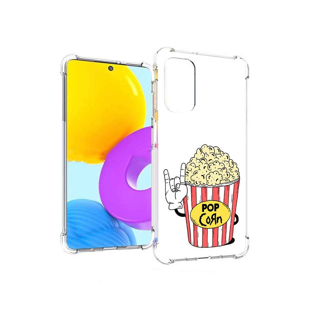 

Чехол MyPads Tocco для Samsung Galaxy M52 5G крутой попкорн (PT226932.542.427), Прозрачный, Tocco