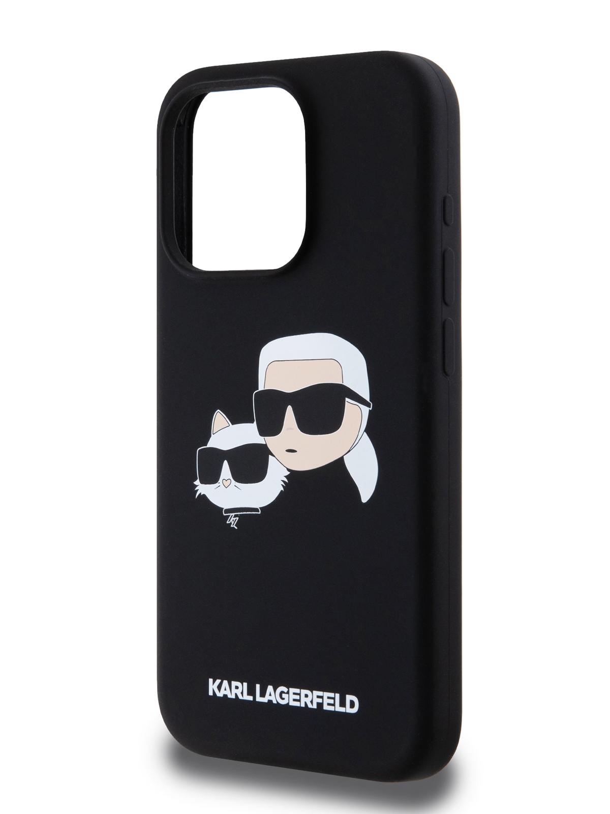 Чехол Karl Lagerfeld для iPhone 15 Pro Max Liquid Silicone c MagSafe и Soft-touch, черный