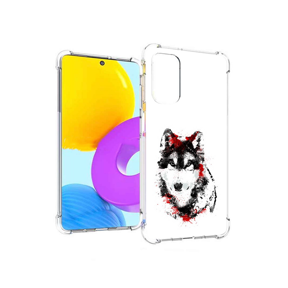 

Чехол MyPads Tocco для Samsung Galaxy M52 5G кровавый волк (PT226932.542.416), Прозрачный, Tocco