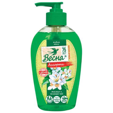 

Жидкое мыло Весна Жасмин и зеленый чай, арт. 601567, 280мл x 4шт.