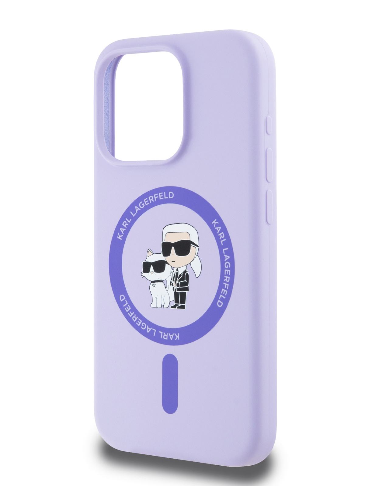 

Чехол Karl Lagerfeld для iPhone 15 Pro Max Liquid Silicone Soft-touch c MagSafe, Purple, Фиолетовый