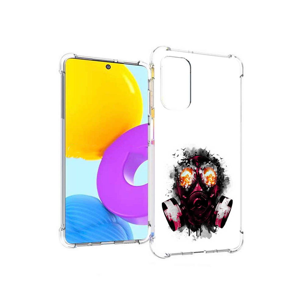 

Чехол MyPads Tocco для Samsung Galaxy M52 5G красный противогаз (PT226932.542.412), Прозрачный, Tocco