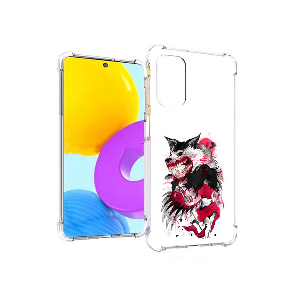 

Чехол MyPads Tocco для Samsung Galaxy M52 5G красная шапочка (PT226932.542.410), Прозрачный, Tocco