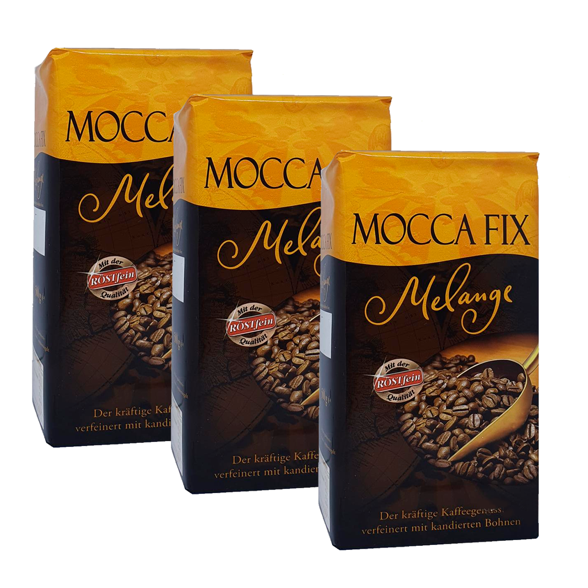 

Молотый кофе Mocca Fix Melange, арабика с добавкой робуста, 3 шт х 500 г, Melange