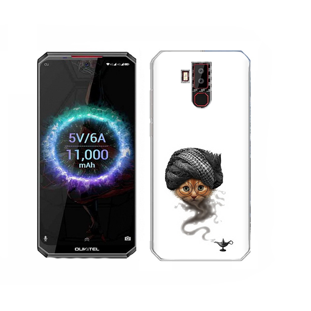

Чехол MyPads Tocco для Oukitel K13 Pro кот джин, Прозрачный, Tocco