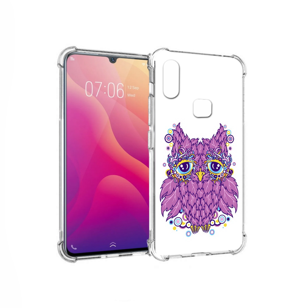 

Чехол MyPads Tocco для Vivo V11i Розовая сова (PT119353.424.147), Прозрачный, Tocco