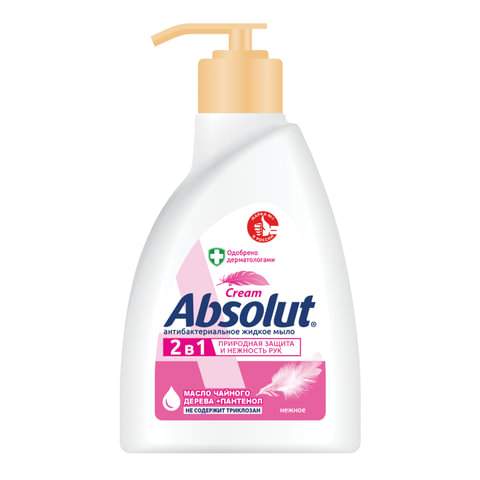 Жидкое мыло Absolut Антибактериальное, арт. 600593, 250мл x 4шт. мыло жидкое absolut 2в1 нежное антибактериальное 250 мл 6 штук