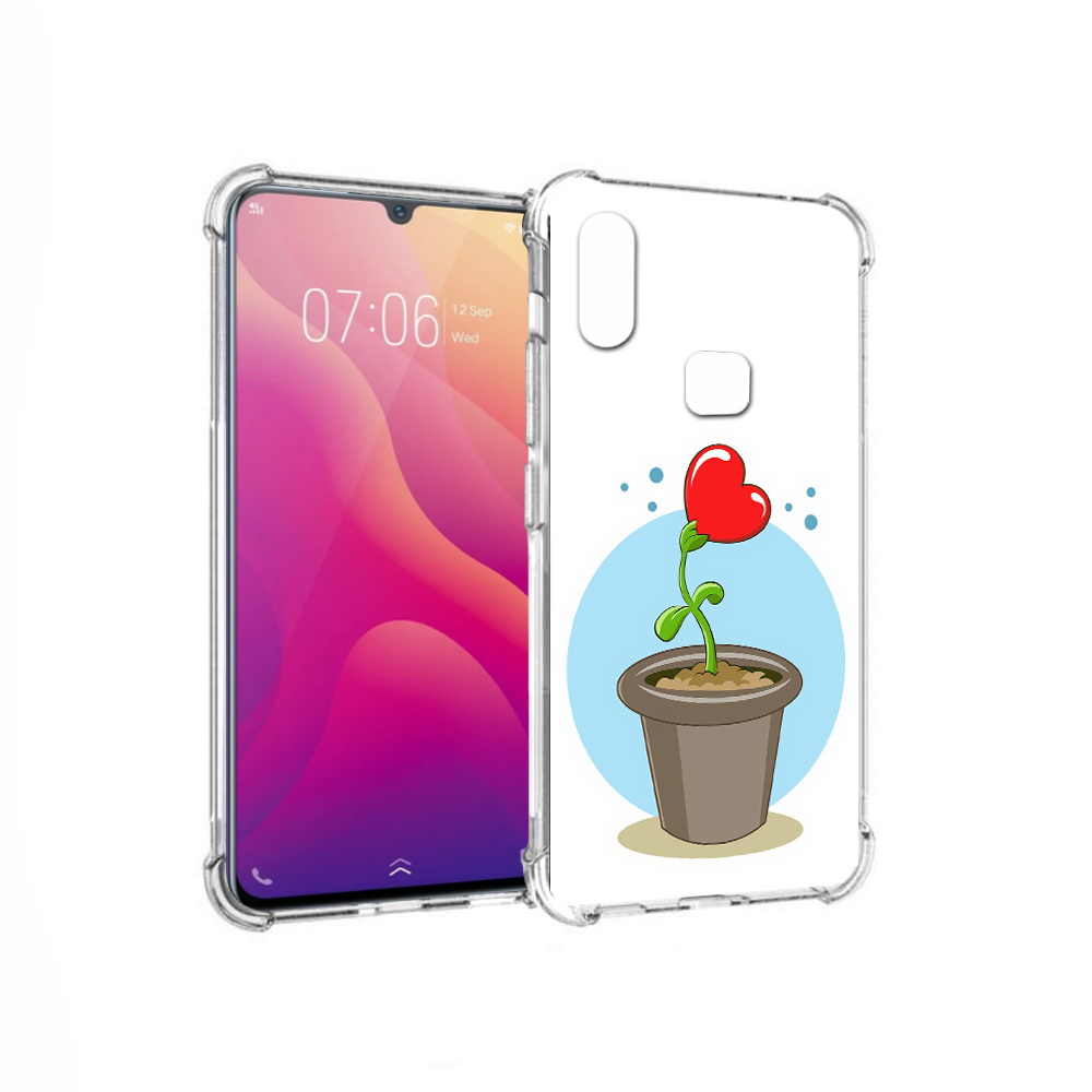 

Чехол MyPads Tocco для Vivo V11i Растение любви 14 февраля (PT119353.424.145), Прозрачный, Tocco