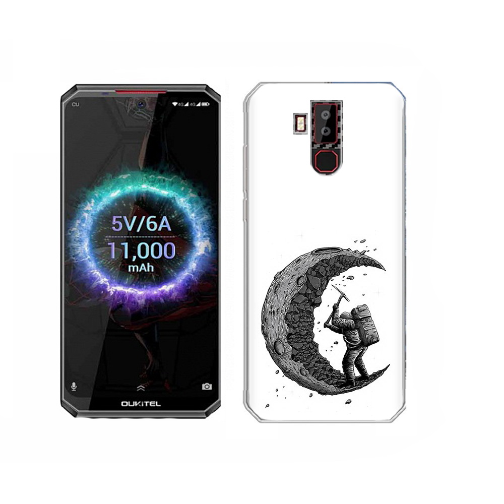 

Чехол MyPads Tocco для Oukitel K13 Pro камненная луна, Прозрачный, Tocco