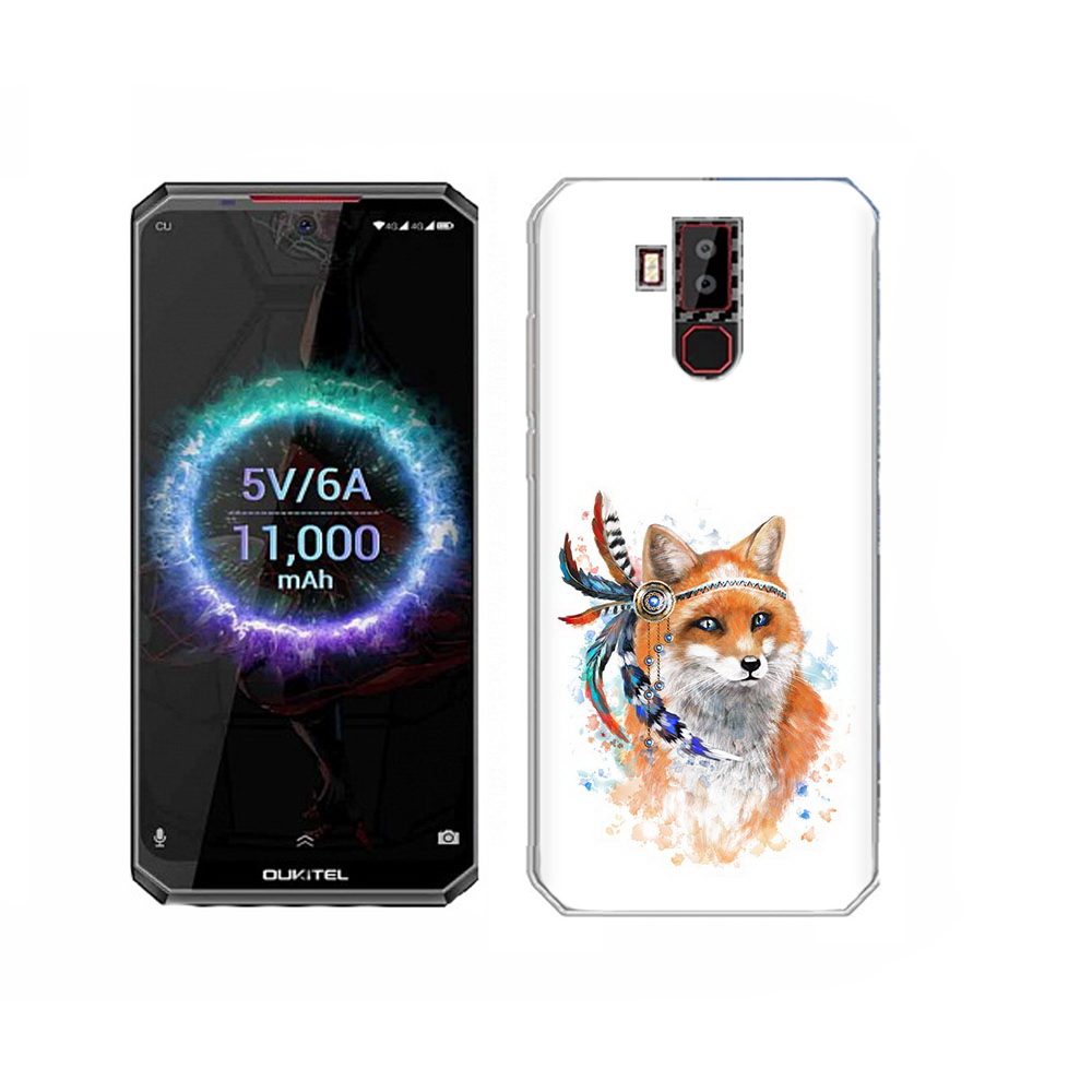 

Чехол MyPads Tocco для Oukitel K13 Pro инду лиса, Прозрачный, Tocco