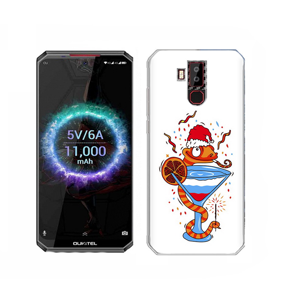 

Чехол MyPads Tocco для Oukitel K13 Pro змейка, Прозрачный, Tocco
