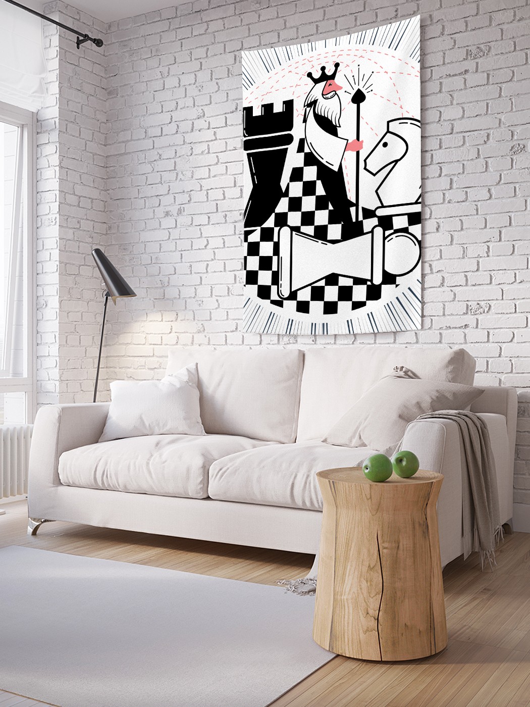 

Вертикальное фотопанно на стену JoyArty "Шахматный король", 150x200 см, Шахматный король