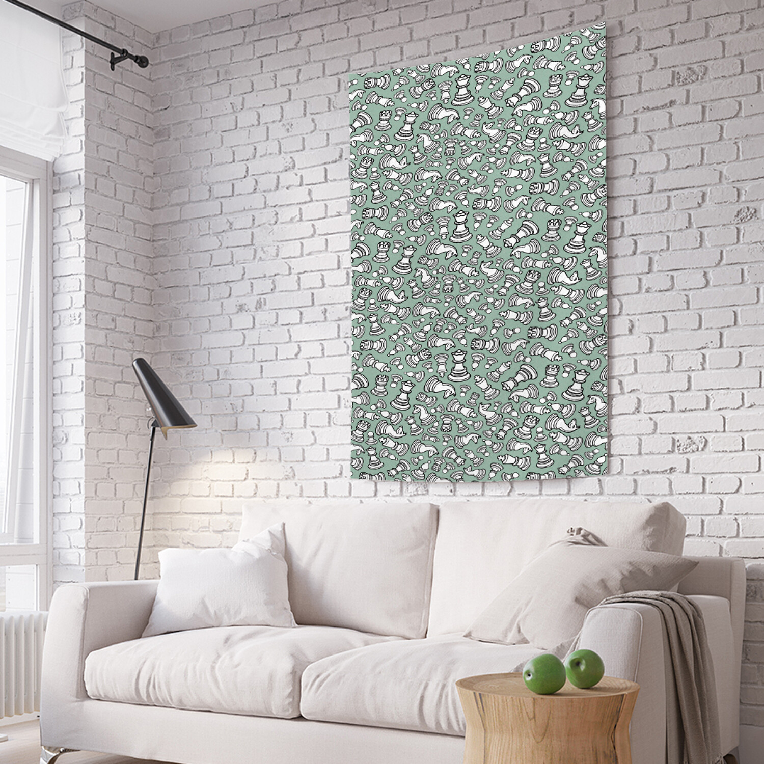 

Вертикальное фотопанно на стену JoyArty Графические шахматные фигуры 150x200 см, Графические шахматные фигуры