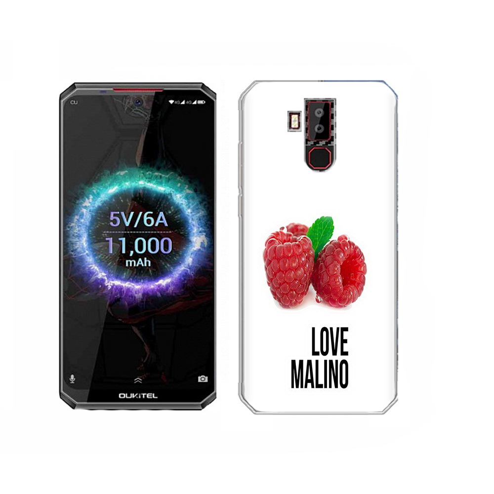 

Чехол MyPads Tocco для Oukitel K13 Pro Бренд лове малино, Прозрачный, Tocco
