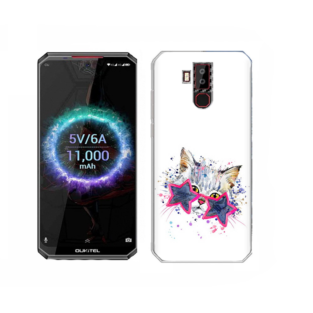 

Чехол MyPads Tocco для Oukitel K13 Pro звездные очки, Прозрачный, Tocco