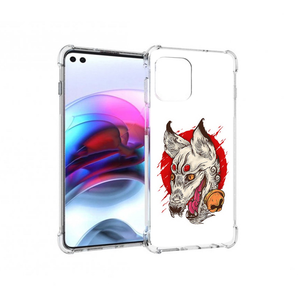 

Чехол MyPads Tocco для Motorola Edge страшная собака (PT157712.351.627), Прозрачный, Tocco