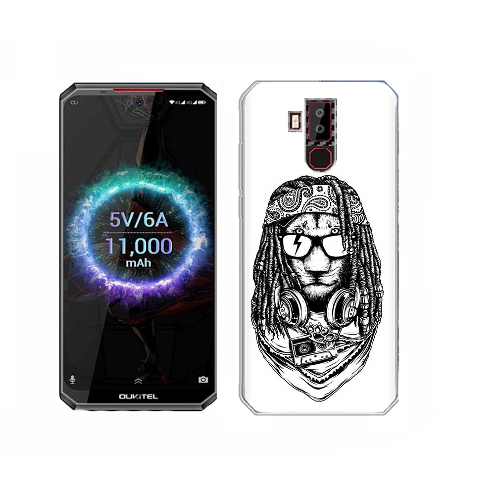 

Чехол MyPads Tocco для Oukitel K13 Pro дреды льва, Прозрачный, Tocco