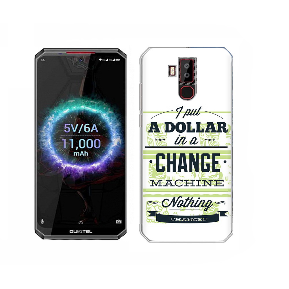 

Чехол MyPads Tocco для Oukitel K13 Pro доллар надпись, Прозрачный, Tocco