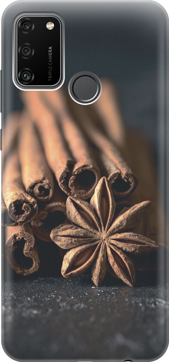 

Силиконовый чехол на Honor 9A с принтом "Корица", Коричневый;серый, 4458