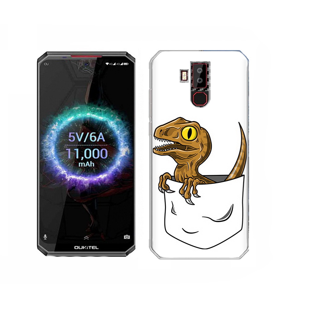 

Чехол MyPads Tocco для Oukitel K13 Pro динозавр в кармане, Прозрачный, Tocco
