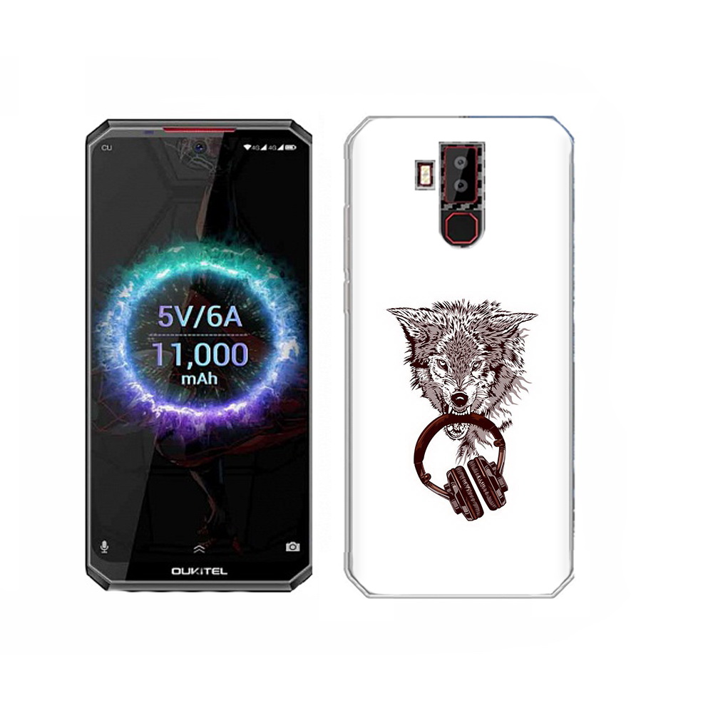 

Чехол MyPads Tocco для Oukitel K13 Pro дикий волк, Прозрачный, Tocco