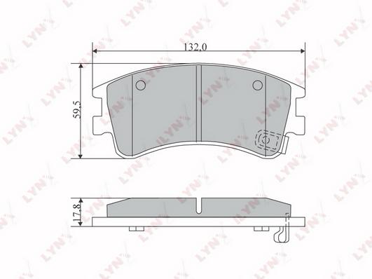 

Колодки тормозные передние Mazda 6/6 Hatchback/6 Station Wagon 02>08 Lynx BD5112