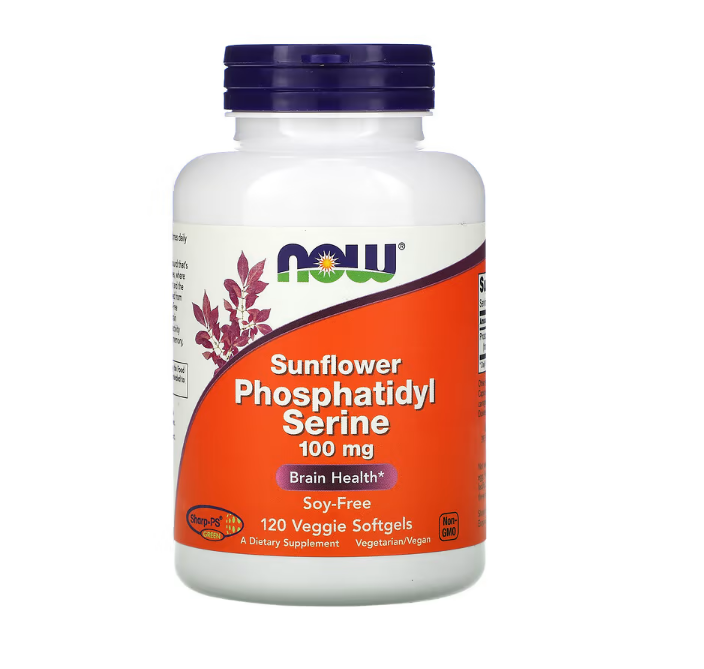 

Фосфатидилсерин из Подсолнечника 100 мг NOW Phosphatidyl Serine Sunflower - 120 капсул