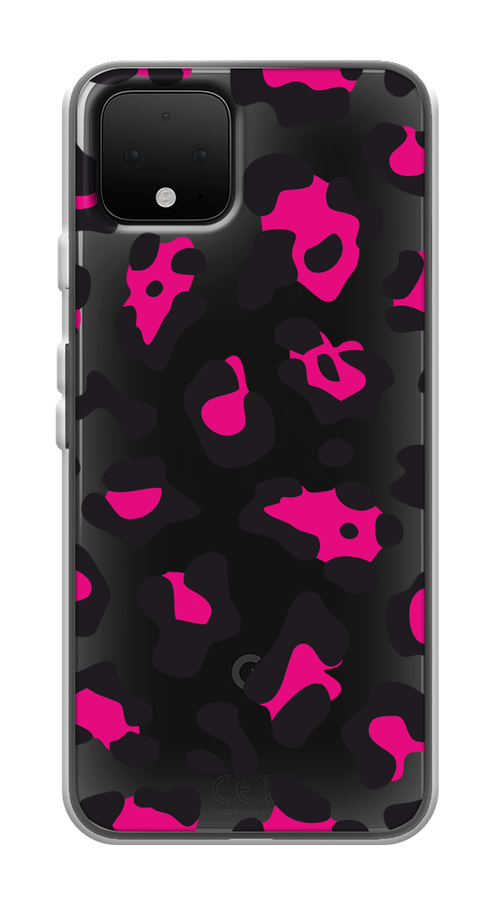 

Чехол на Google Pixel 4 "Pink cow spots", Черный;розовый, 270250-1