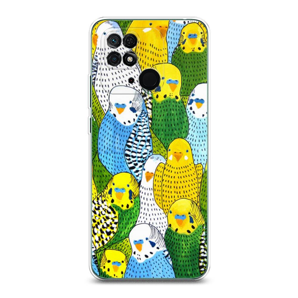 

Чехол Awog на Xiaomi Redmi 10C "Попугаи", Разноцветный, 313450-1