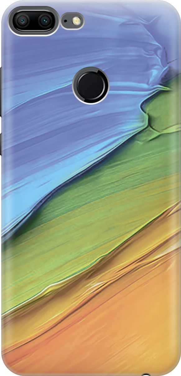 

Силиконовый чехол на Honor 9 Lite с принтом "Желто-синие ткани", Голубой;оранжевый, 6404
