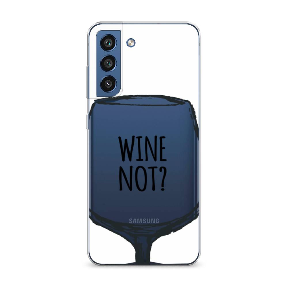 

Чехол на Samsung Galaxy S21 FE 5G "Wine not white", Белый, 2103050-6