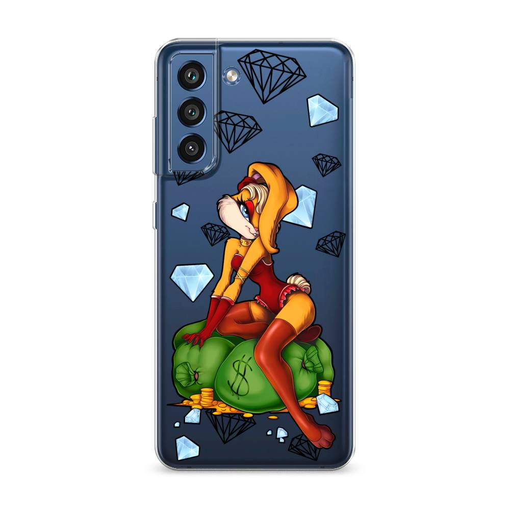 

Чехол на Samsung Galaxy S21 FE 5G "Лола Банни с бриллиантами", Красный;оранжевый;зеленый, 2103050-6
