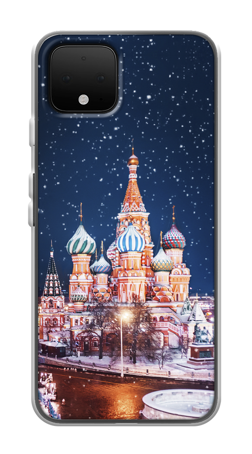 

Чехол на Google Pixel 4 "Москва 1", Коричневый;синий;белый, 270250-1