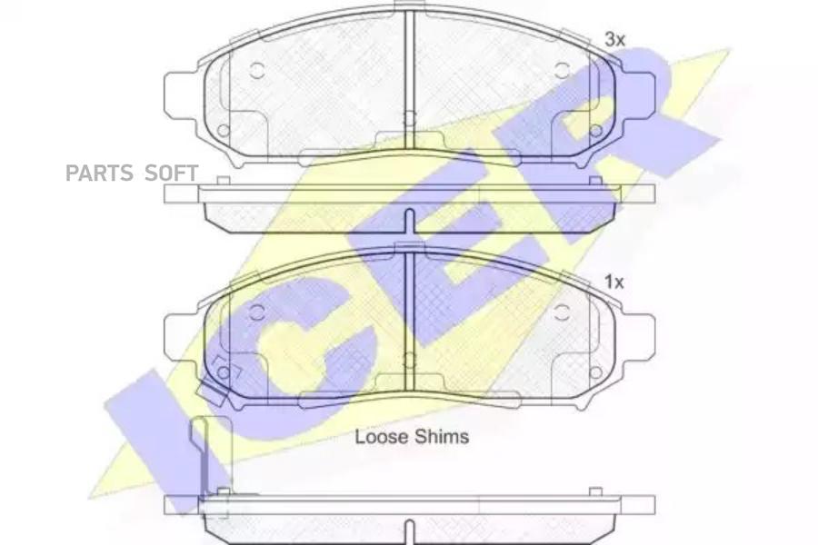 

Колодки Передние Nissan/Infiniti Для Tokico Icer 182003 Icer арт. 182003