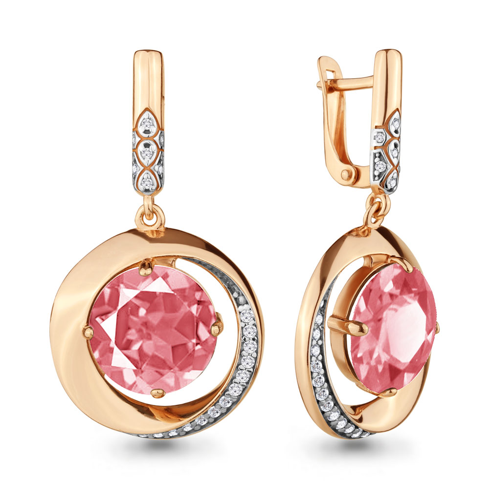 

Серьги из серебра с фианитом Aquamarine Aquamarine 4703090А_925_з, 4703090А_925_з