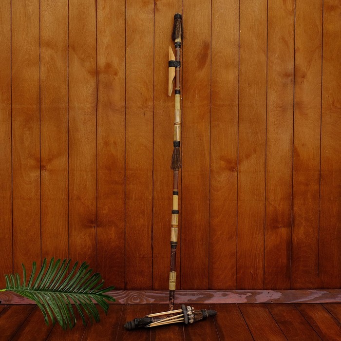 

Сувенирное оружие сарбакан "Ловушка" 106х8х3 см, Indonesian style