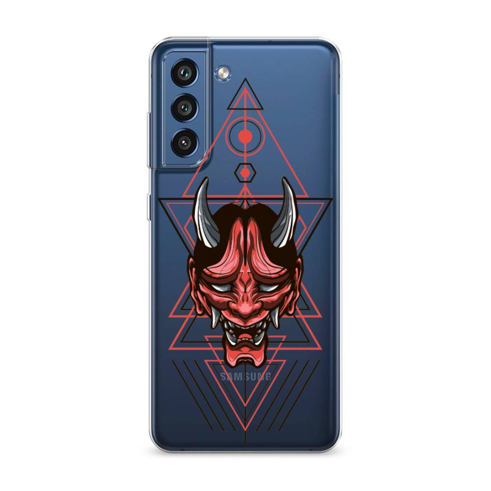 

Чехол на Samsung Galaxy S21 FE 5G "Hanya Oni mask", Серый;красный;черный, 2103050-4