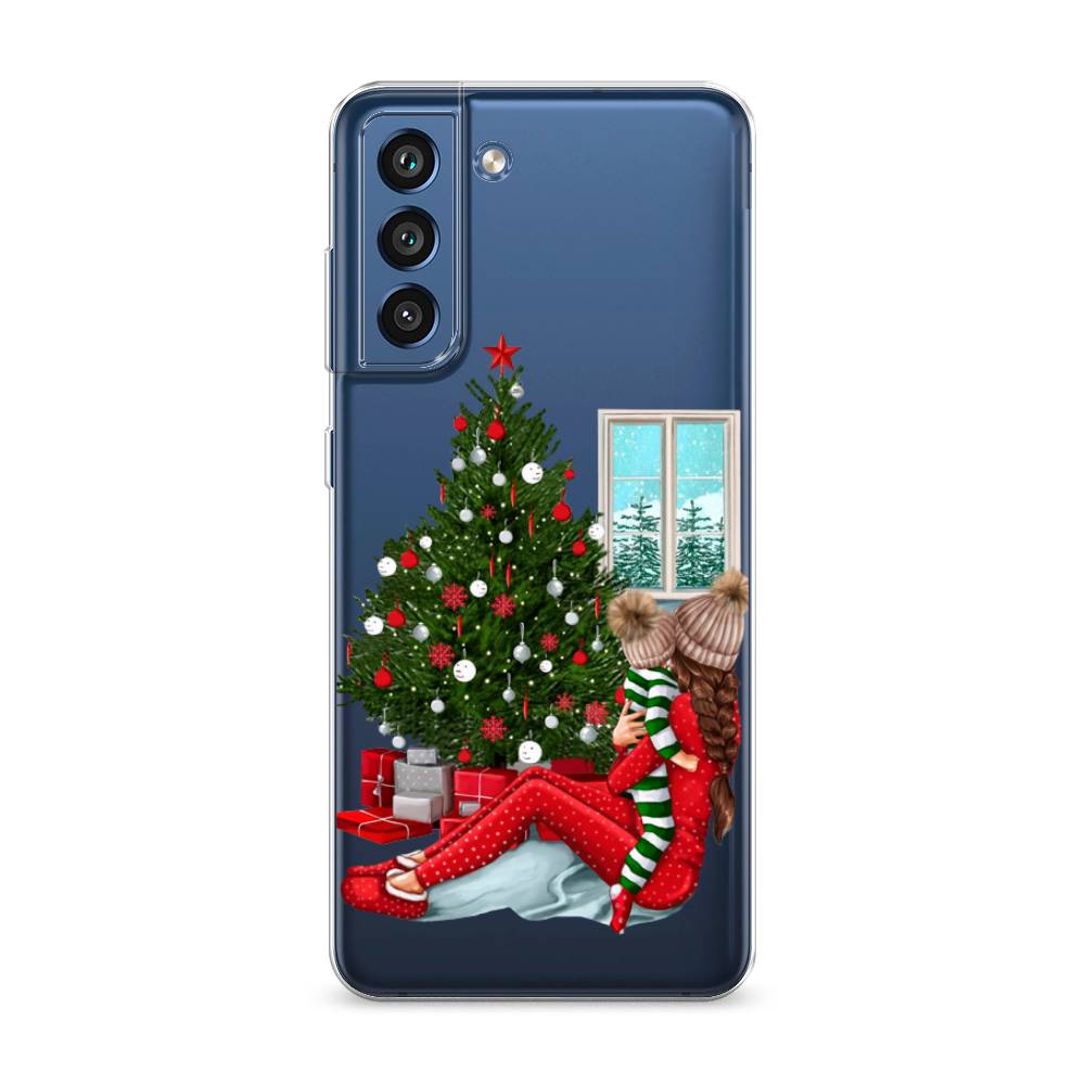 

Чехол на Samsung Galaxy S21 FE 5G "Новый год с мамой", Красный;зеленый;голубой, 2103050-6