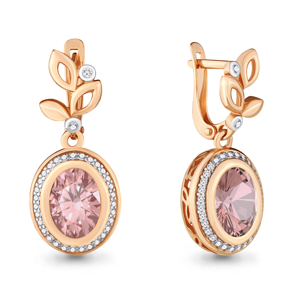 

Серьги из серебра с фианитом Aquamarine Aquamarine 4701890А_925_з, 4701890А_925_з
